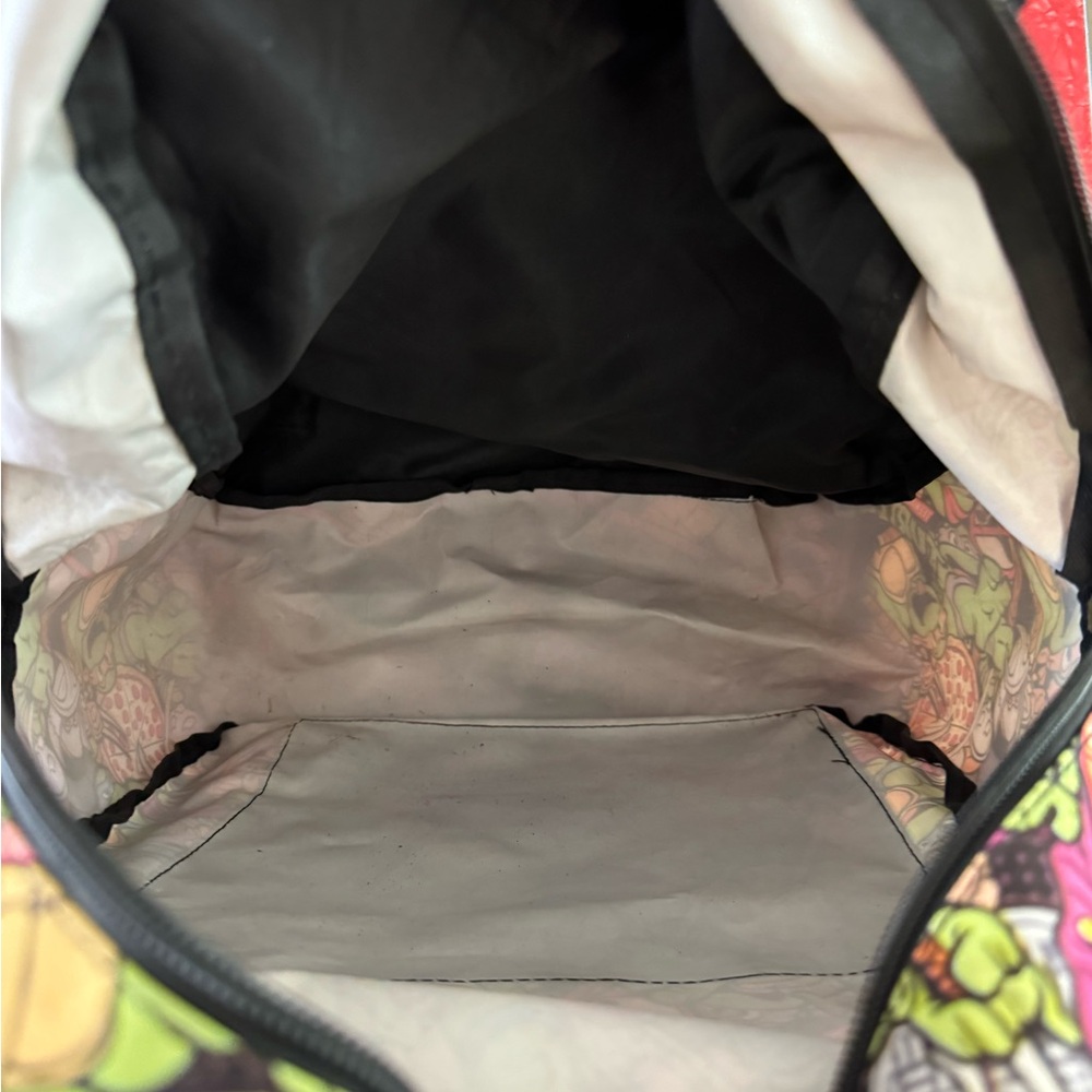 Vintage Teenage Mutant Ninja Turtles Patterned Backpack - Picture 3 of 5